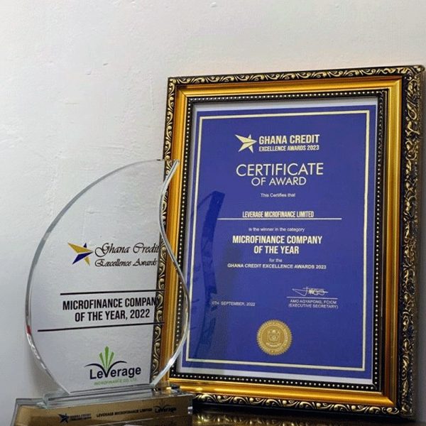 Leverage Microfinance Wins ‘Microfinance Company Of The Year, 2022’ At The 4th Ghana Credit Excellence Awards